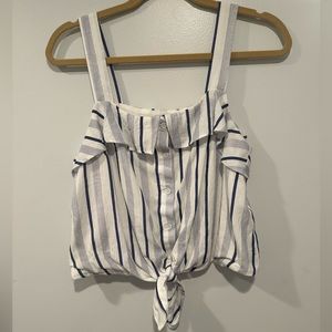 Lush Blue & White Top